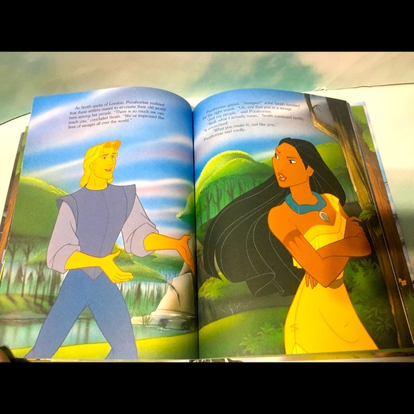 WALT DISNEY VTG 90s POCAHONTAS CLASSIC STORYBOOK - Picture 12 of 15